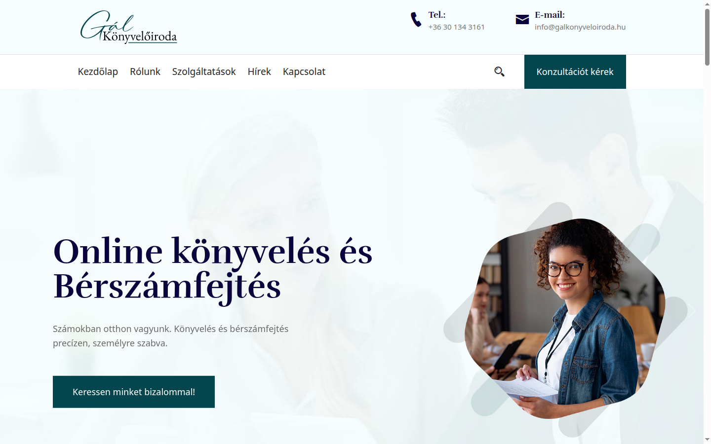 Gál Könyvelőiroda főoldal