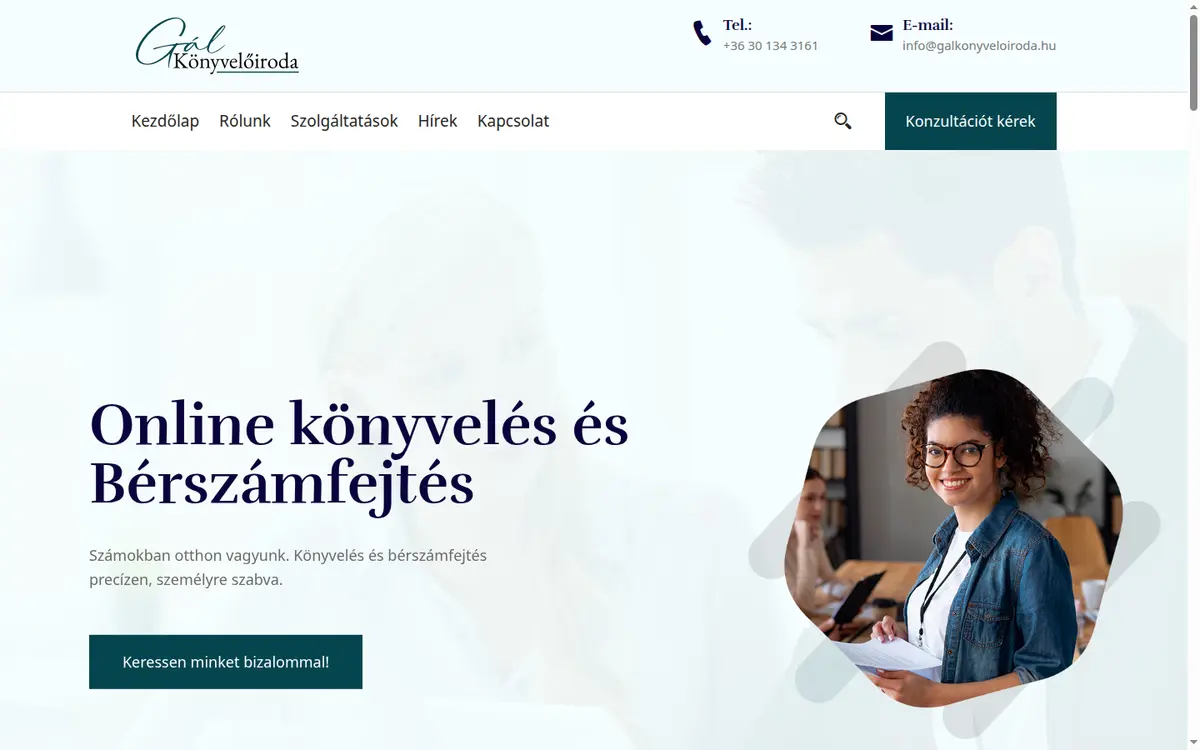 Gál Könyvelőiroda főoldal