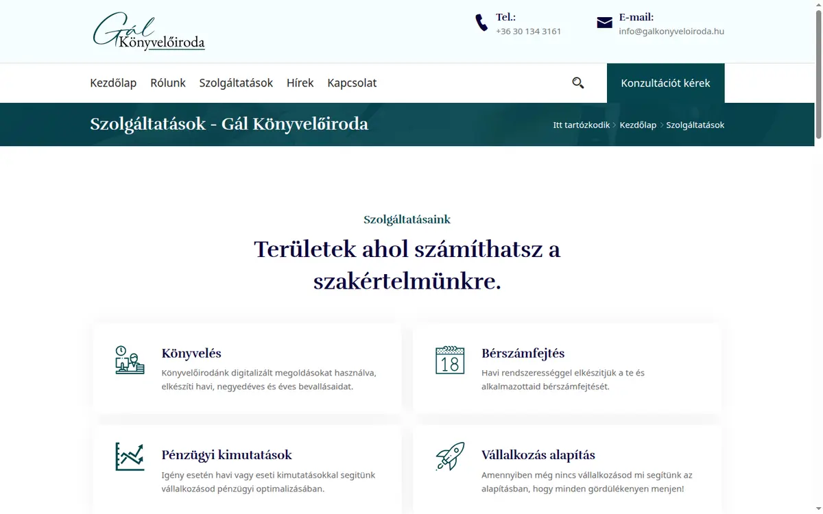 Szolgáltatások